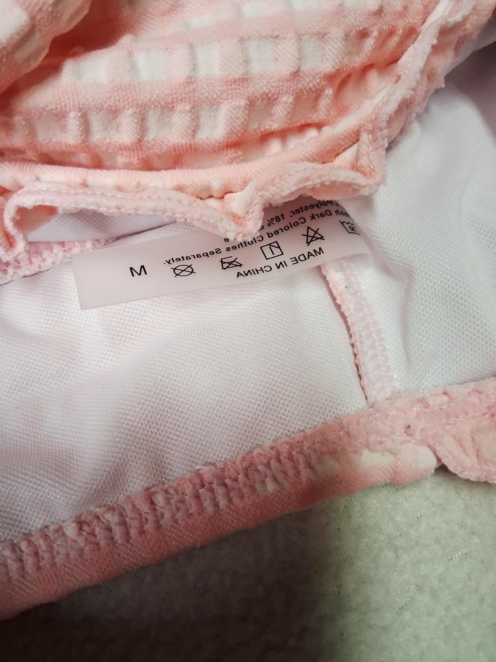 Pink Ruffle Bandeau Bikini Set - Picture 7 of 7